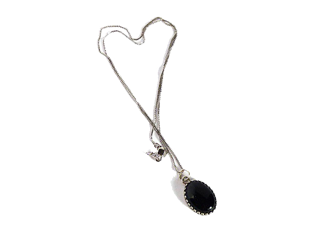 Onyx necklace transparent