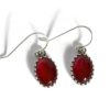 Carnelian drop earrings