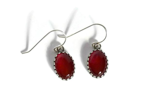 Carnelian drop earrings