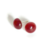 Carnelian post earings side view