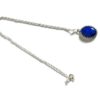 Denim lapis sterling silver necklace