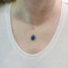 Lapis necklace modeled